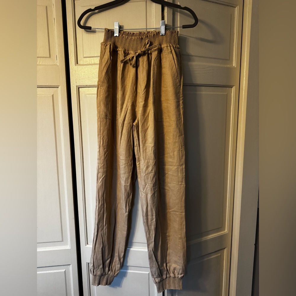 Tan Casual Pants Size L NWT